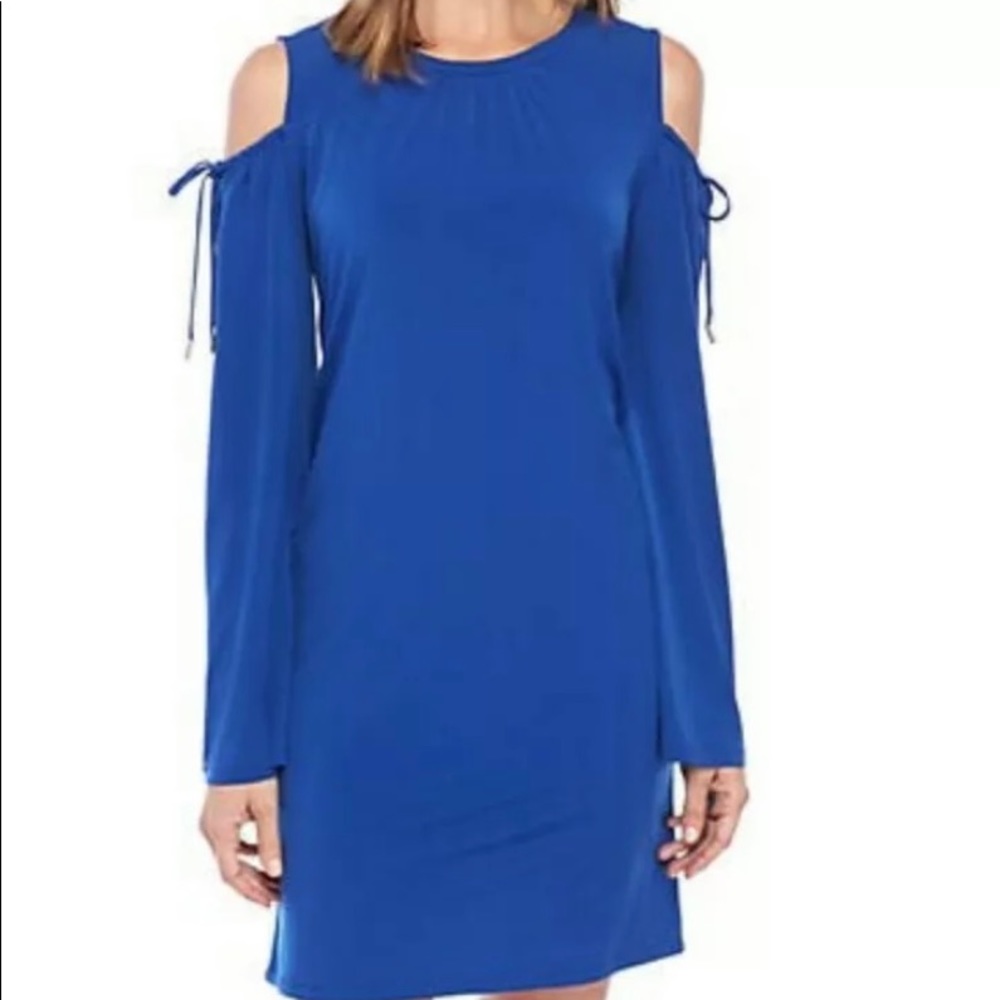 NWT MICHAEL Michael Kors Cold Shoulder Shift Dress